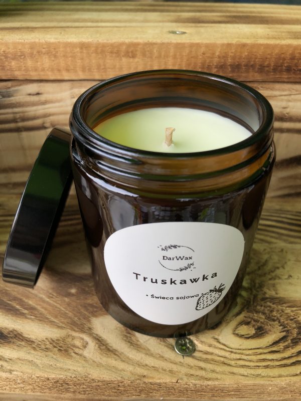 Truskawka świeca sojowa 180 ml - obrazek 2