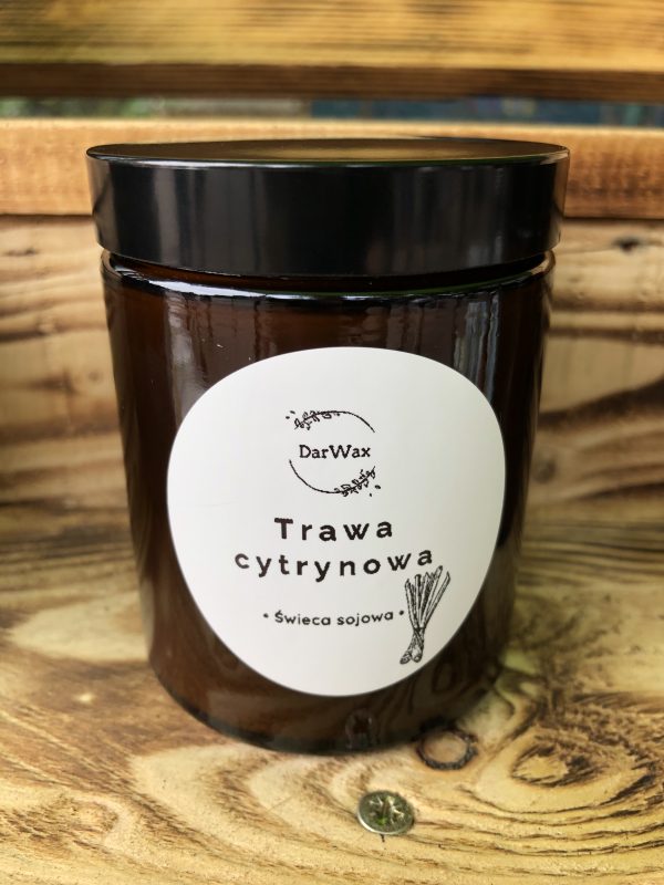 Trawa cytrynowa świeca sojowa 180 ml