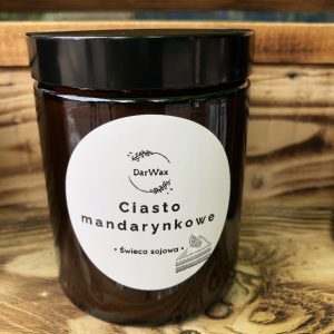 Ciasto Mandarynkowe świeca sojowa 180 ml