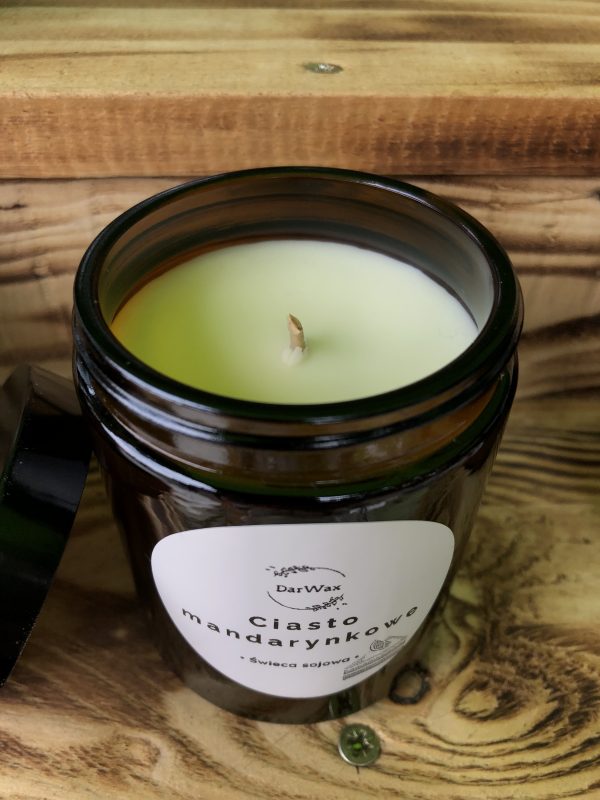 Ciasto Mandarynkowe świeca sojowa 180 ml - obrazek 2